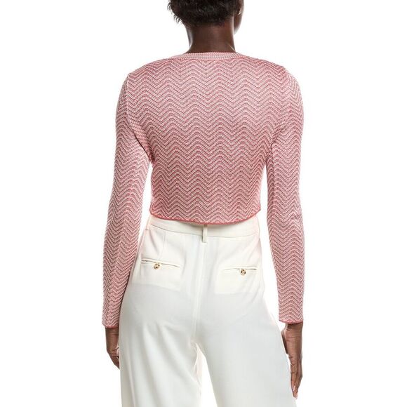 M Missoni WomensTextured Cardigan, Pink